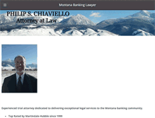 Tablet Screenshot of montanabankinglawyer.com